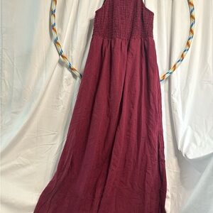 Universal Thread Deep Red Smocked Dress